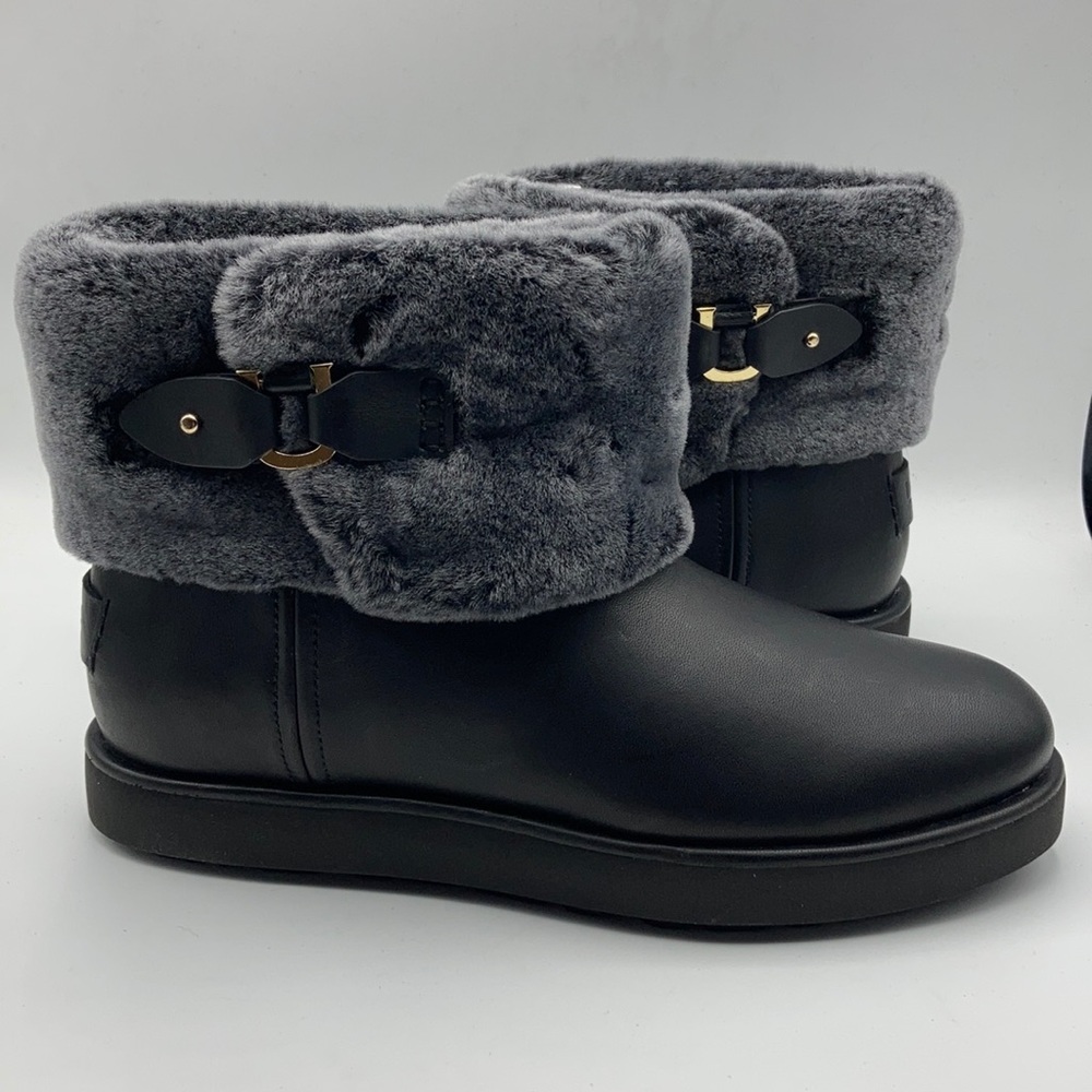 UGG Classic Black Berge Mini Suede Boots
